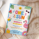 Search for one in the sun birthday invitations For kids