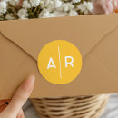 Search for yellow wedding stickers Elegant