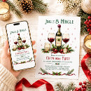 Search for holly berries christmas invitations Jingle and mingle