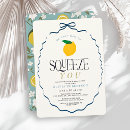 Search for lemon shower invitations Blue