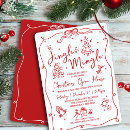 Search for bells christmas invitations Red