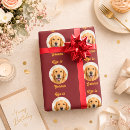 Search for golden retriever christmas wrapping paper Dog