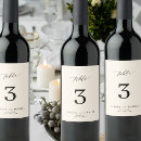 Search for wedding table numbers bottle labels Classic
