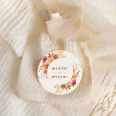 Search for fall leaves wedding stickers Botanical floral