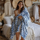 Search for royal blue and white blankets Vintage
