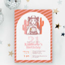 Search for cowgirl 21st birthday invitations Country