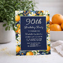 Search for navy blue and orange birthday invitations For her