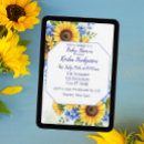 Search for sunflower baby invitations Minimalist