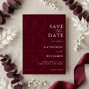 Search for burgundy save the dates Modern