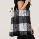 Search for black and white checkered tote bags Buffalo check