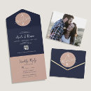 Search for navy blue and pink invitations Elegant