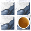 Search for navy blue and silver coasters Marble