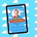 Search for sky blue birthday invitations Clouds