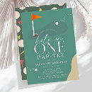 Search for golf 1st birthday invitations Modern