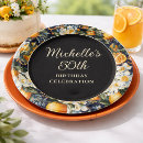 Search for navy blue and orange plates For her