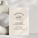Search for clubs invitations Black and white