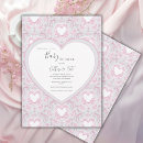 Search for pink gray baby shower invitations Elegant