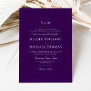 Search for elegant dark purple wedding invitations Simple