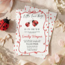 Search for red bug invitations Little love bug
