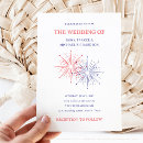 Search for patriotic wedding invitations Red white and blue