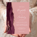 Search for dusty rose and burgundy wedding invitations Modern