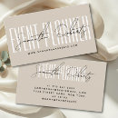 Search for event planner business cards Social media
