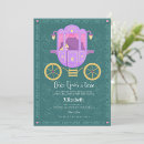 Search for once upon a time invitations Princess carriage