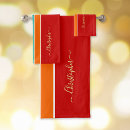 Search for red and gold christmas bath towels Stripes