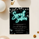 Search for glow sweet 16 invitations Glam girly