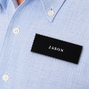 Search for black and white name tags Employee