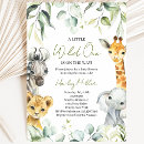 Search for little one on the way invitations Wild animals