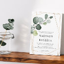 Search for greenery and gold invitations Eucalyptus