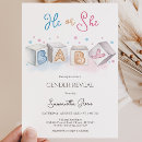 Search for he or she invitations Girl or boy