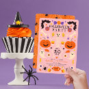 Search for pink halloween birthday invitations Ghost