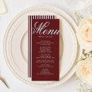 Search for retro wedding menus Stripes