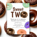Search for two sweet doughnut birthday invitations Kids birthday party