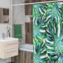Search for monstera leaf shower curtains Tropical