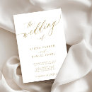 Search for elegant white and gold wedding invitations Traditional