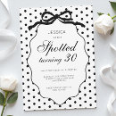 Search for turning 30 invitations Black and white