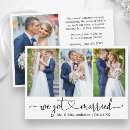 Search for reception wedding announcement cards Elopement