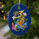 Search for koi fish christmas tree decorations Blue