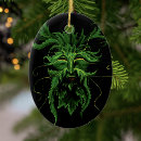 Search for green man christmas tree decorations Leaves