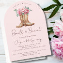Search for cowboy boot bridal shower invitations Bride