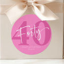 Search for womens 40th birthday stickers Adult birthday party