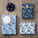 Search for bats wrapping paper Blue