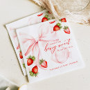 Search for strawberry napkins Strawberry baby shower