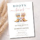 Search for western gender reveal invitations Coquette