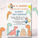 Search for green dinosaur invitations Blue green yellow