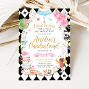 Search for alice in onederland invitations Watercolor garden flowers