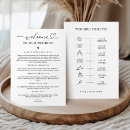 Search for itinerary wedding invitations Modern minimalist